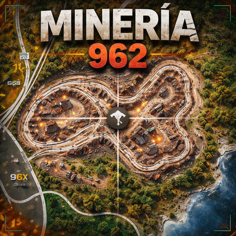 Mapa de la zona de mineria